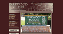 Desktop Screenshot of parkwoodsquareestates.com